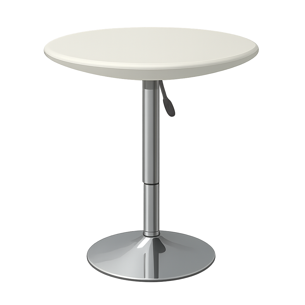 Stehtisch weiß höhenverstellbar