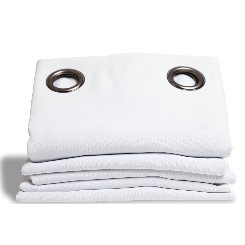 Curtain for changing room white with rod for 1000mm width