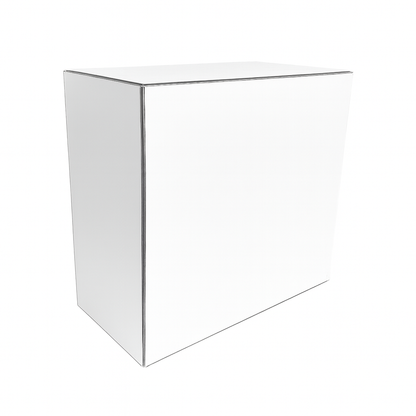 Infotheke in weiss mit Ablage mittig Maße 118x 108x 58 cm