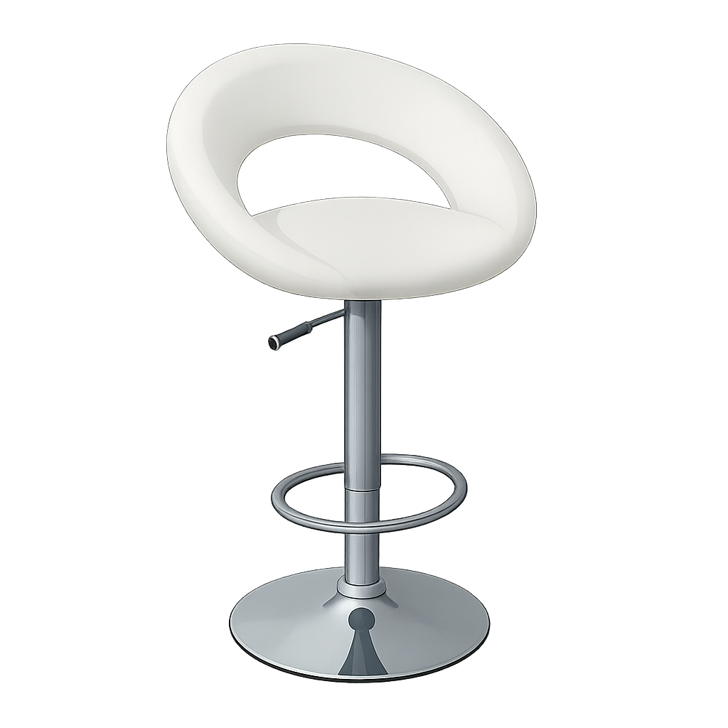 Barhocker höhenverstellbar schwarz und weiss