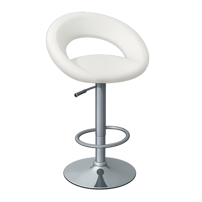 Barhocker höhenverstellbar schwarz und weiss