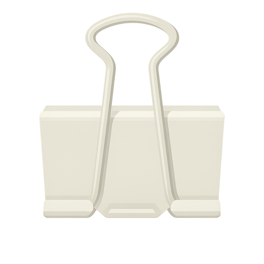 Maulyklammer in weiss zum befestigen von Stoffen und Sonstigen